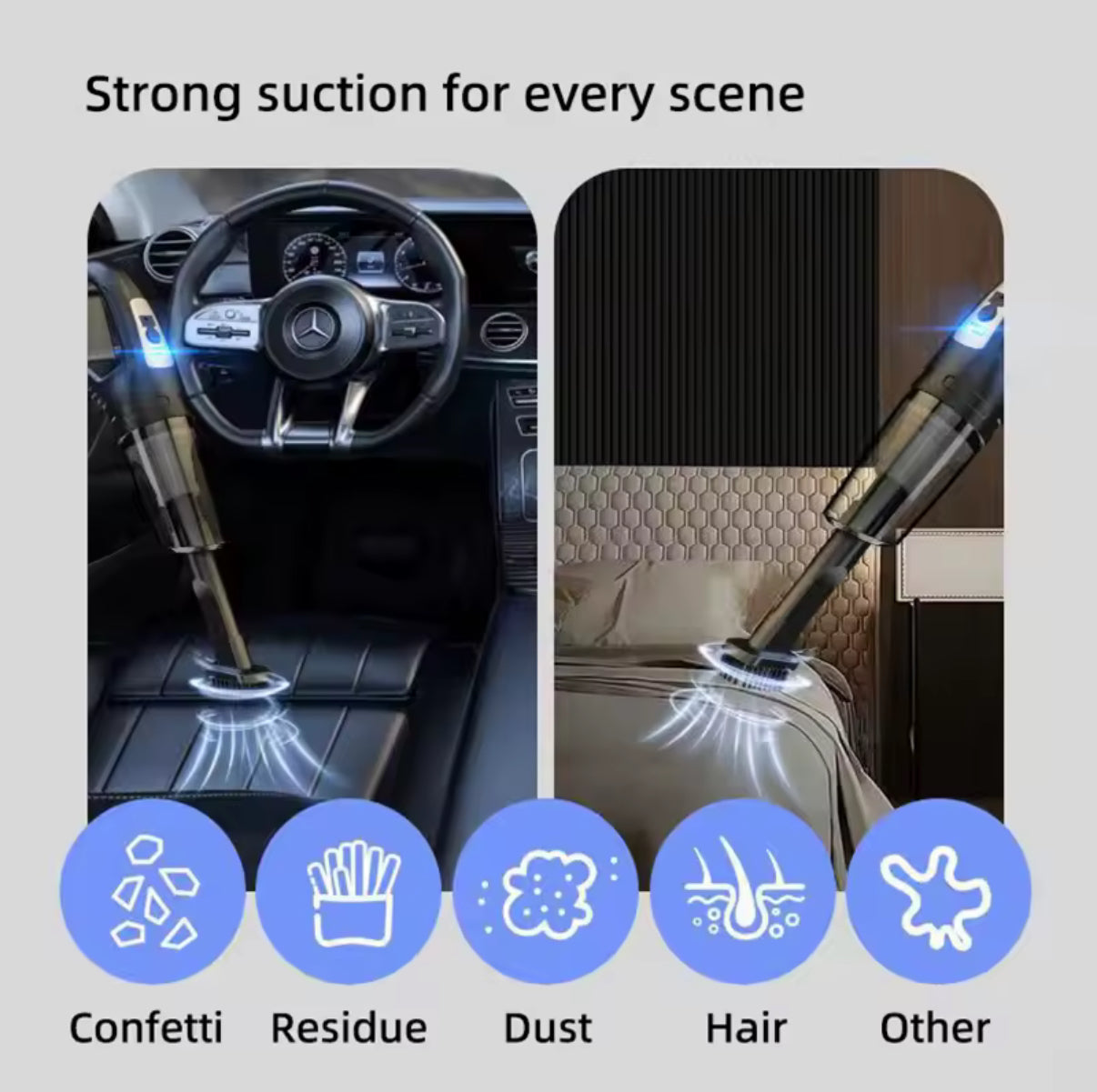 Aspirapolvere portatile tech per auto