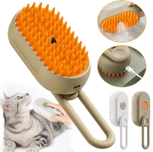 Spazzola con vapore per animali
