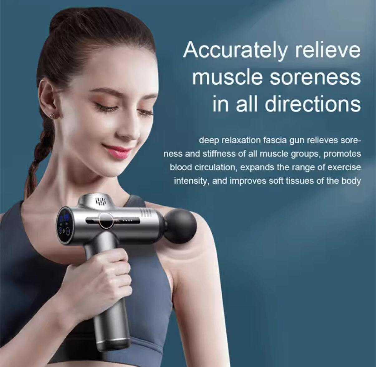 Pistola massaggiatrice professionale