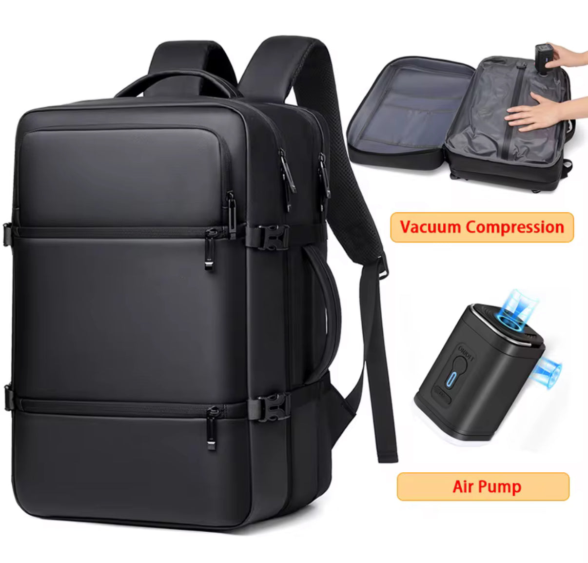 Zaino a compressione per viaggi